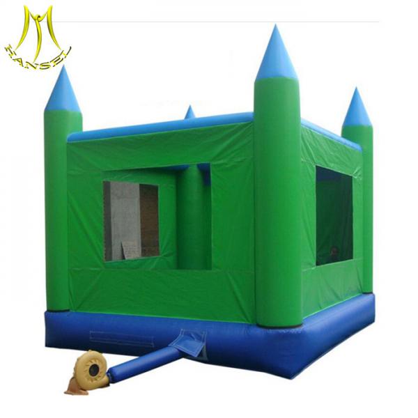 Quality Hansel Popular inflatable small slide jumping amusement park inflatable bouncers manufacturer for sale