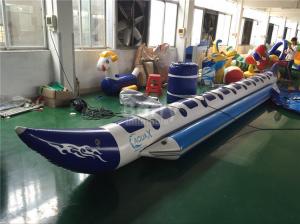 China 2 ~ 10 People Air Welded Inflatable Water Toys Banana Boat Tube Flame Resistance on sale