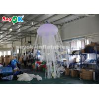 China 1.5m Glowing with 16 Colors Inflatable Hanging Jellyfish For Rental Business for sale