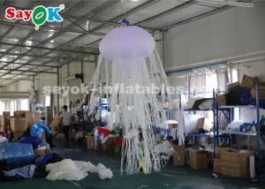 1.5m Glowing with 16 Colors Inflatable Hanging Jellyfish For Rental Business