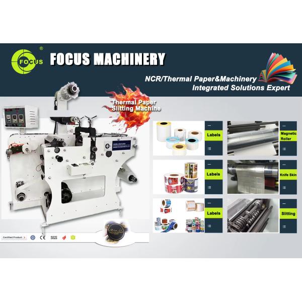 Fully Automatic Label Slitting Rewinding Machine front view