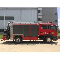China Diesel Type Heavy Rescue Fire Truck 6 Wheel 310HP With 5T Crane for sale