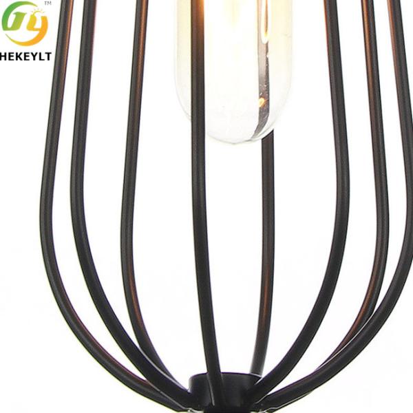 Bulb Base E26 Round Pendant Light Nordic Retro Industrial Style