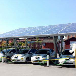 China Pv Module Carport Solar Mounting System Ground Mounted for Car parking solar structure on sale