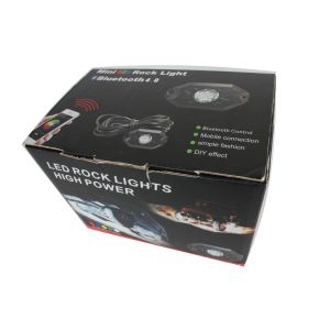 Multicolor CREE LED Light Pods RGB LED Rock Light Kit With Bluetooth 6000K