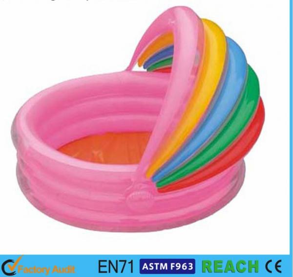 Quality Rainbow Canopy Inflatable Swimming Pool Durable 0.2mm Material For Infants Toys for sale