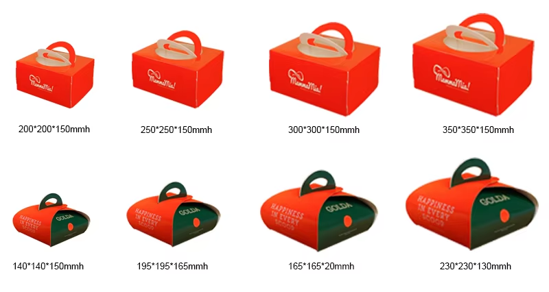 Customized Paper Cup Cake Box – High-Quality Eco-Friendly Food Grade Baking Shop Cake Box