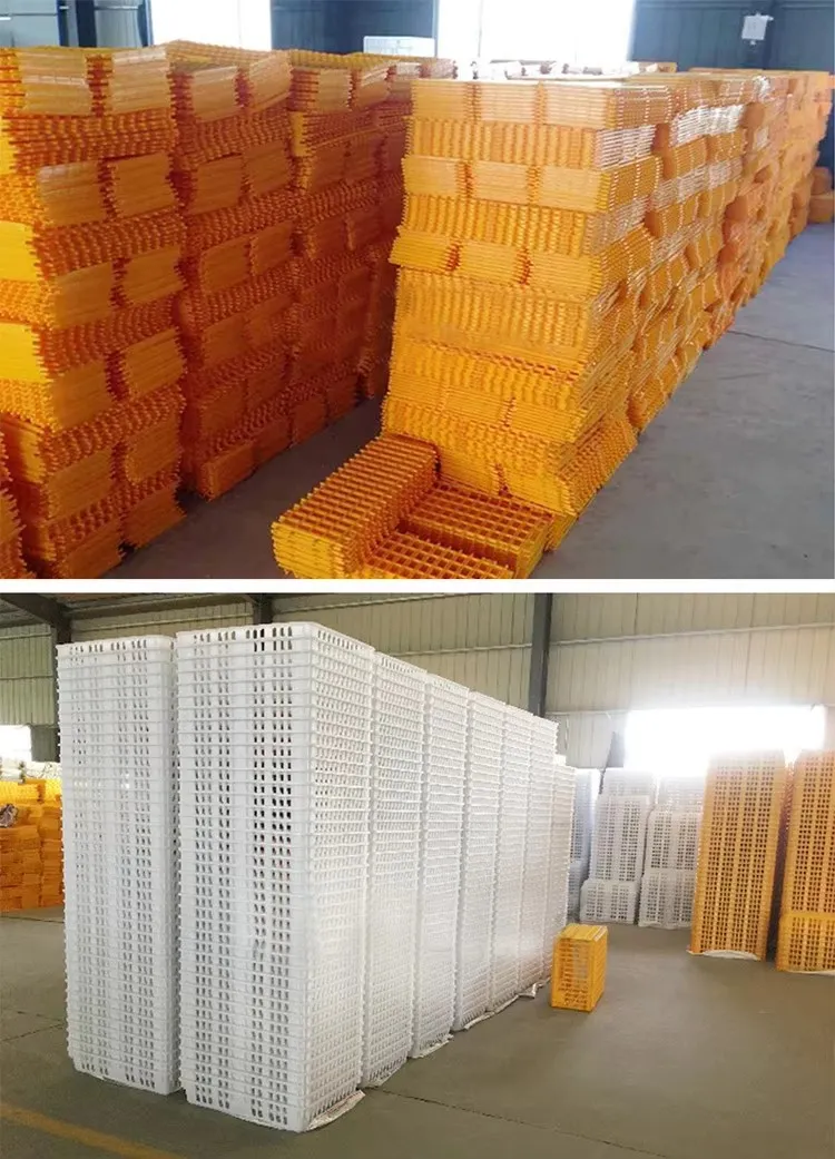 Rectangular Grid Stackable Poultry Carrier Crate Recyclable Chicken Shipping Crates
