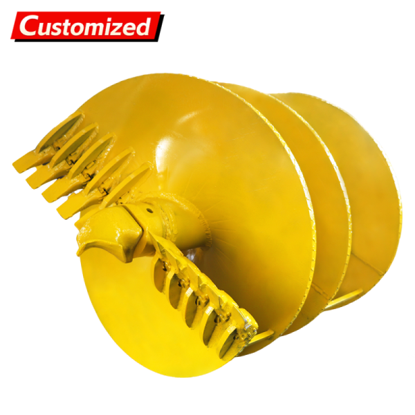 Customized Auger Drilling Machine, Drilling Rig, Soil Digging Machine, Piling Auger Drill, or Twin-Screw Auger Drill with Straight Screw Design for