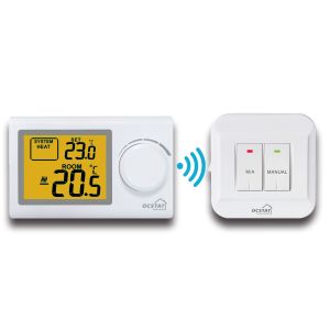 Non Programmable Wireless Heating Thermostat Transmitter / Receiver S2401RF