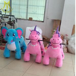 China Hansel  hot-selling kids animal horse riding machine for sale plush unicorn large ride in mall on sale