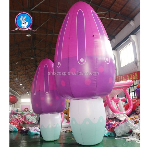 Customized Giant Inflatable Flower Model Inflatable Mushroom
