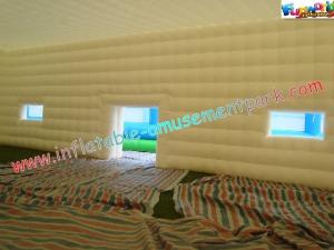 Wholesale White Inflatable Party Tent , Inflatable Cube Marquee For Exhibition from china suppliers