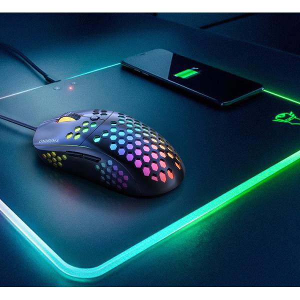 USB 6400DPI RGB 8D Optical Ergonomic Gaming Mouse For PC