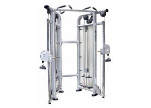 China Silver Frame Dual Adjustable Gym Pulley Machine For Training on sale