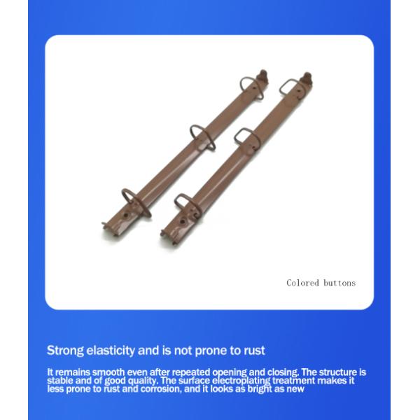 Large capacity Slant D shape Ring Binder clip Silver A4 Metal accessories for folders 2 inch Ring Binder Mechanism STD280-3-50/36