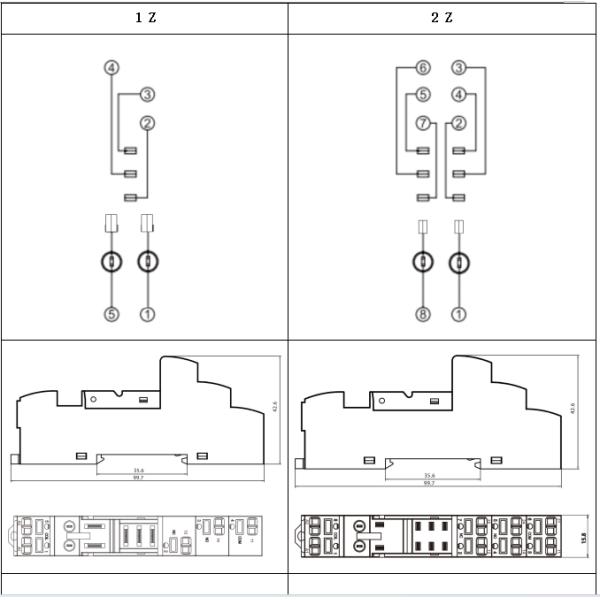 NNC Relay Socket P69F05S Series applied for NNC69K Relay