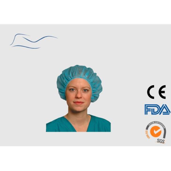 Colourful Disposable Nurse Cap , Polypropylene Bouffant Surgical Caps