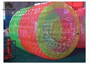 Wholesale 3m Long * 2.4 Dia Red / Green Inflatable Water Toy / Water Rolling Ball For Amusement from china suppliers