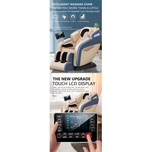 Zero Gravity Massage Chairs LCD Touch Screen Control U Shape Pillow