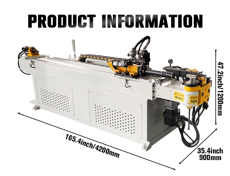 High Precision Fully Automatic Pipe Bending Machine Heavy Duty Large Scale