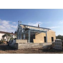 China AS/US Prefab Houses Modern Light Gauge Steel Villa Metal Frame Single Family Homes for sale