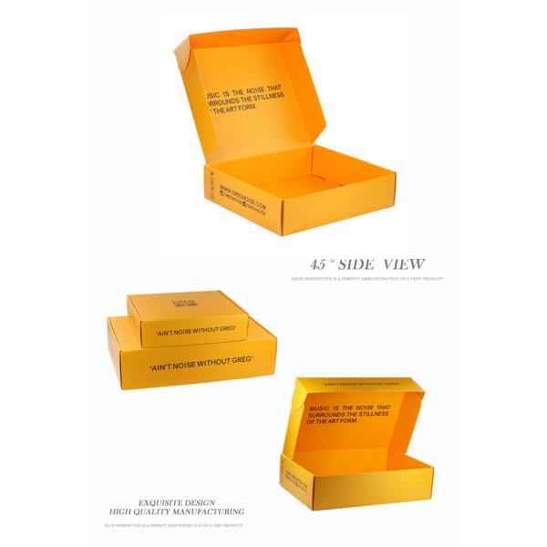 Orange Custom Printed Mailer Boxes / Corrugated Shipping Boxes With Private Label