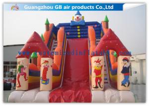 Wholesale Customized Big Inflatable Water Slides With Clown Image For Amusement Park from china suppliers
