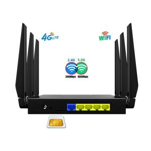 Wholesale 1200Mbps Cat4 Wireless Sim Card Unlocked Industrial WiFi Router With Metal Case from china suppliers