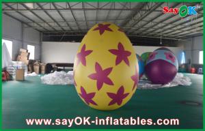 Decoration Colorful Inflatable Egg Easter Festival Decoration With Print  Inflatable Easter Egg For Sale