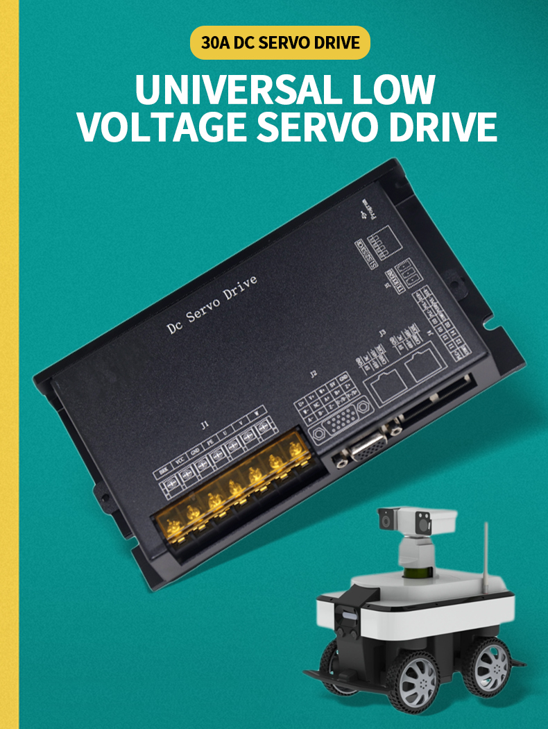 48V Low‑Voltage Servo Driver RS485 CANopen Optional EtherCAT AGV Mobile Robot Servo Controller