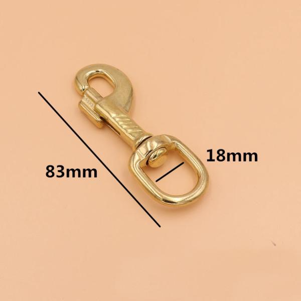 High quality 100% Brass handbag hardware Pattern hook buckle
