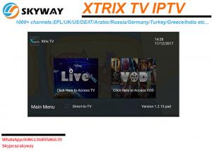 China IPTV Account Xtrix IPTV with Europe IPTV Channel Italy UK Germany Arabic USA Channels on sale