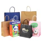 Sustainable Custom Shopping Paper Bags With Logo Printed Recyclable