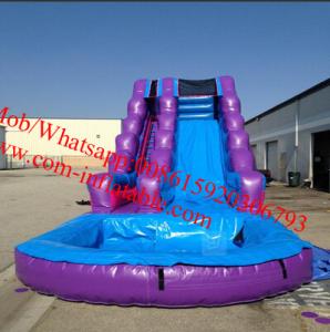 Wholesale Inflatable Purple Passion Water Slide Inflatable Pool Slides from china suppliers