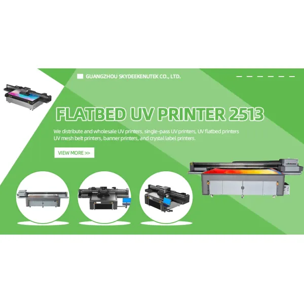 Factory Flatbed Inkjet Printing Machine - Front View