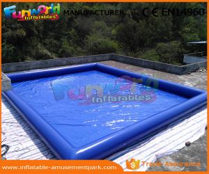 Wholesale 0.9mm PVC Tarpaulin Inflatable Water Pools Blue Water Blow Up Pool Custom Logo from china suppliers