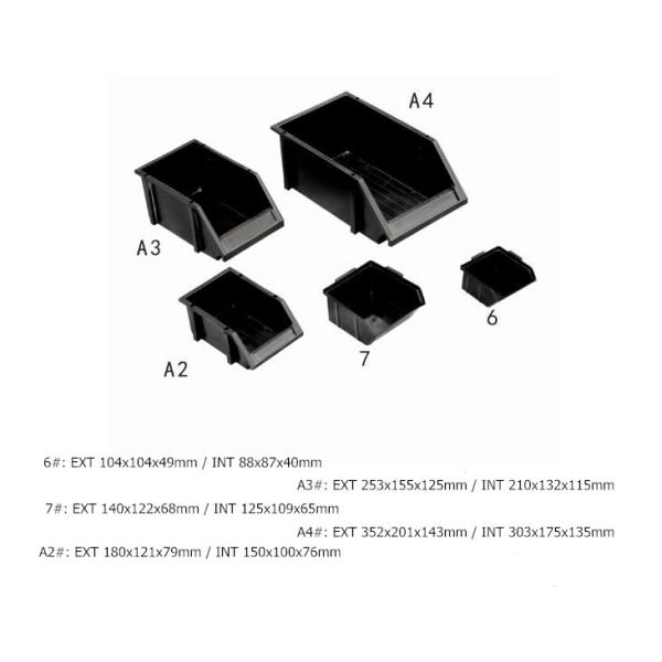 Space Saving Smooth Surface ESD Storage Bins For Electronics Components / Parts