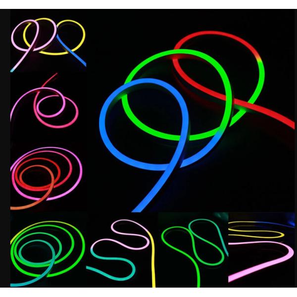 Waterproof NEON LED Strip IP67 Flexible Led Neon Rope 19.2 Watts Input Power