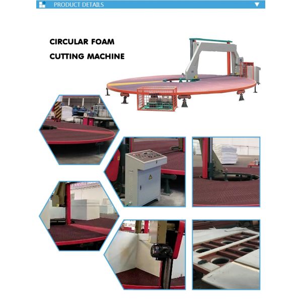 Horizontal Circle Sponge Cutting Machine Automatic Block Cutting Machine