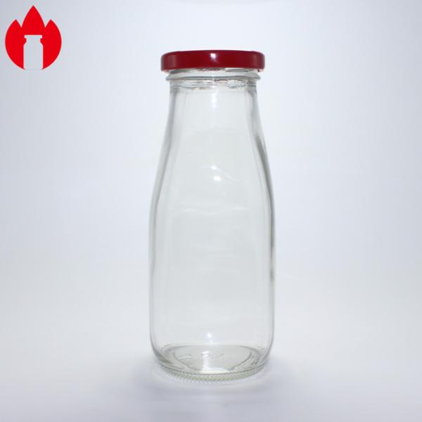 Empty Glass Bottle Vial for Milk