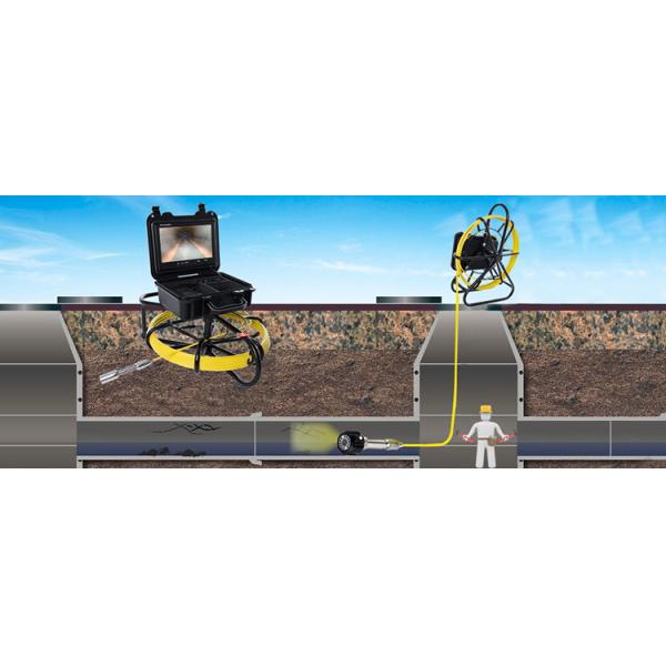 20M Cable Endoscope 9 Inch Sewer Pipe Inspection Camera System TFT LCD Display