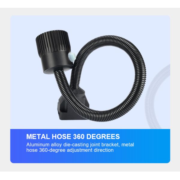 Waterproof LED Gooseneck Work Light AC 220V Easy Installation For CNC Machine