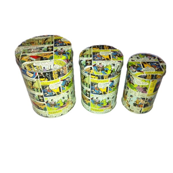 Metal Tin Candy Containers