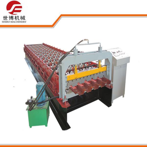 Quality Steel Wall Sheet IBR Trapezoidal Sheet Roll Forming Machine PPGI / GI Materials for sale