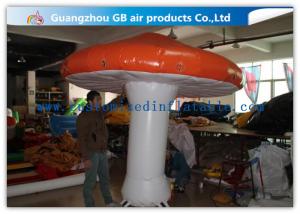 Red Attractive Large Inflatable Mushroom Decoration For Commercial Advertising