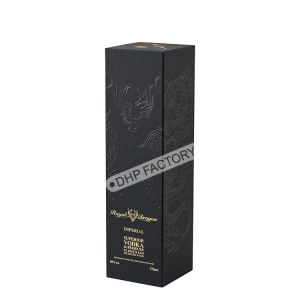 Dragon Engraved Wine Packaging Box With Velvet Flocking Insert