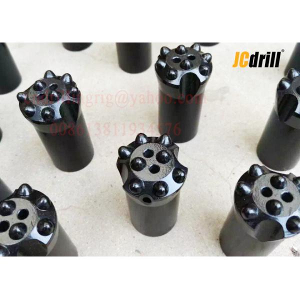 Tapered Tungsten Carbide Button Rock Drill Bits For Small Hole Drilling 12 Degree