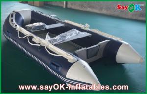 China Rigid Hull Fiberglass Small Inflatable Boats With Heavy Duty Aluminum Floor on sale