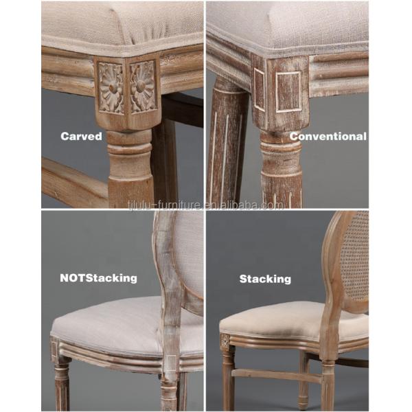 NO Folded Louis Solid Wooden Banquet Chair for Events Nordic Wedding and Event Chair D54*W53*SH44.5*H76.5